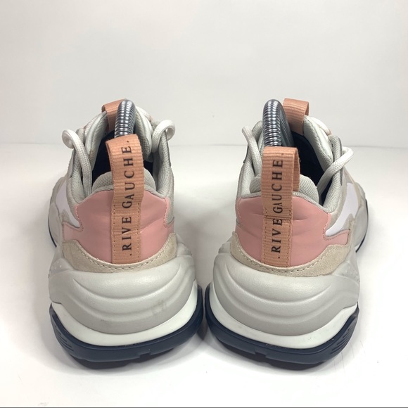 Puma Peach Thunder Rive Gauche Suede Sneaker Womens Size 7 Athletic Shoe - Picture 4 of 10